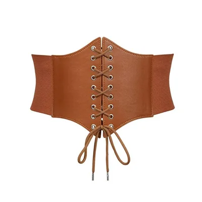 Court Style Women's Dress Belt Cross-Border Fashion Women's Bandwidth Elastic Girdle Waist Seal Accessories