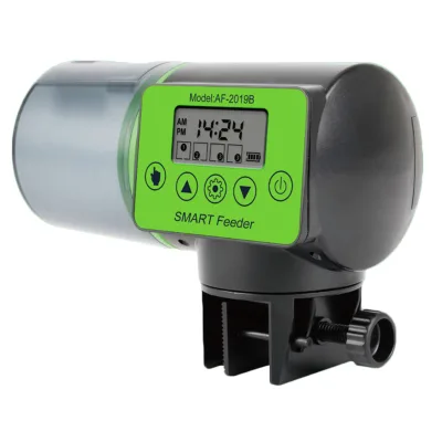Indoor Electronic Fish tank Feeder LCD Display Automatic Timing Feeder