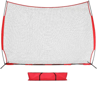 Heavy Duty Soccer Basketball lacrosse Field Hockey Training Collapsible Barrier Baseball Large Backstop Net
