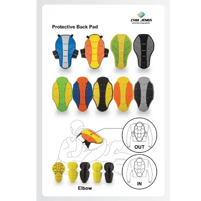 Enhanced Safety Motorcycle Spine Protector Back Support Protective Foam