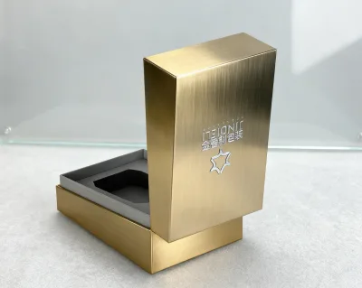 Eco-Friendly Black Paper Perfume Box with Custom Logo for Packaging