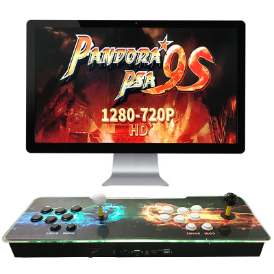 Pandoras 9s Arcade Video Game Console with LED Lighting Retro 11s/Dual Joystick Supports FC GBA GB GBC MD NDS Games