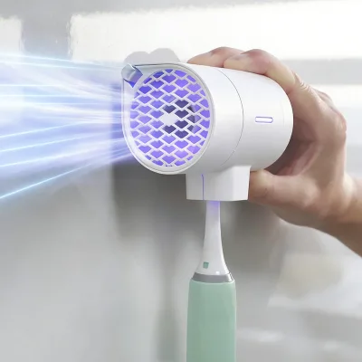 Innovative Design Customizable Portable Travel Toothbrush Cover Sanitizer case Holder 15-minute Disinfection for Dental Care