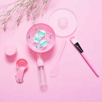 Unisex Makeup Beauty Mask Bowl Soft Film Stick Brush Split Bubble Bottle Spray Hydrating Silicone Gel Face Skin Care Kit Skin