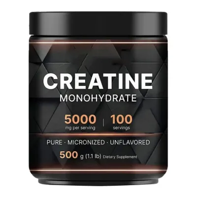 High Quality Muscle Building Supplements Private Label 500G Creatine Monohydrate Powder