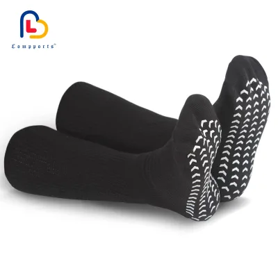 Best Seamless Black Extra Size Crew Socks for Men and Women Non-Binding Non-Slip Casual Natural Cotton Diabetic Socks