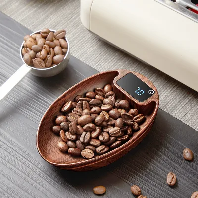 Elliptical Electronic Scale for Weighing Tea, Coffee Beans, Spices - with Digital Display for Weight Measurement