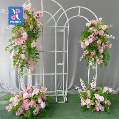 Promise New Flower Runner Wedding Background Decoration Artificial Flower Runner for Wedding Decor