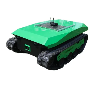 Remote Control Vehicle Transporting Wounded Personnel, Rescue Material Handling Chassis Robot