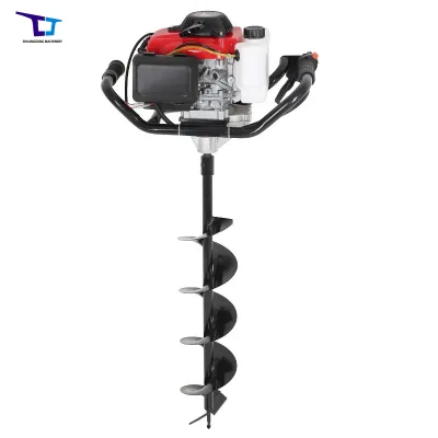 Post Hole Digger Gas Powered 72cc Post Hole Digger Fence Earth Auger Fence Digging Machine