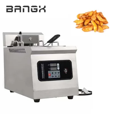 Factory Direct Sales Automatic Lifting Fryer French Fries Chicken Nuggets High Speed Desktop Lifting Fryer with Oil Filter