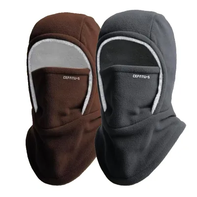 Warm Winter Cap Windproof Coral Fleece Cycling Balaclava Thermal Cold Proof Unisex Neck Cover Ski Women Men