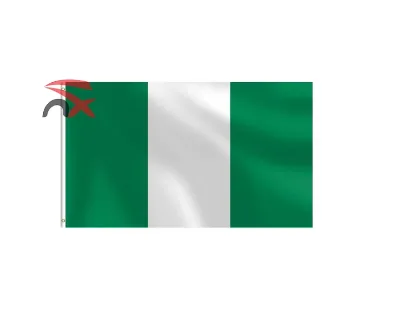 Custom100% Polyester Hot Selling Stock 3x5 Feet Country National Nigeria Flag for Outdoor