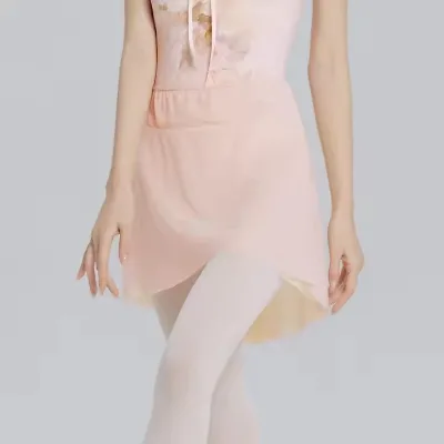 Adult Yoga Skirt Girls Summer Contrast Color All-match Skirt Basic Training Body Dance Ballet Skirt