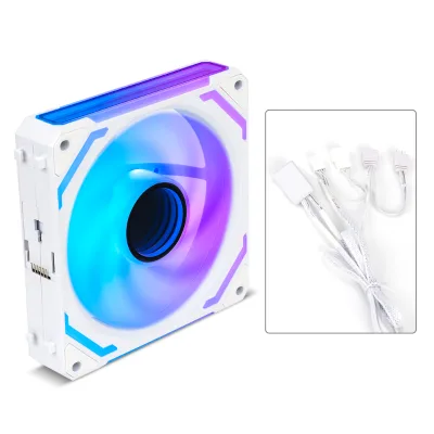 AsiaHorse COSMIQ 120mm ARGB Infinity Mirror Connector Daisy Chain PWM Computer Case Cooling Fan Oil Bearing