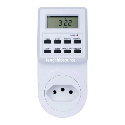 Small Screen Timer Switch Socket Wholesale Timer Socket Neutral Packaging