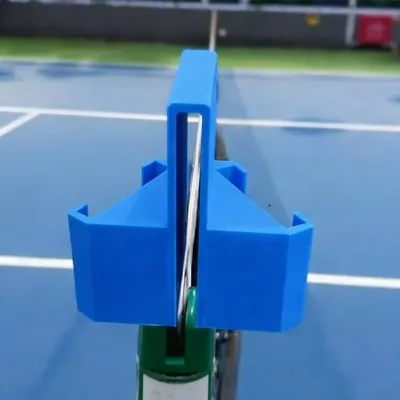 3D Printed Tennis Courtside Net Mount Dual Perspective Phone Holder for Tennis Training Analysis Match Live Streaming Recording