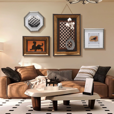 Modern Abstract  Home Decoration 3D Stereoscopic Mixed Media Artwork Vintage Paintings and Wall Arts