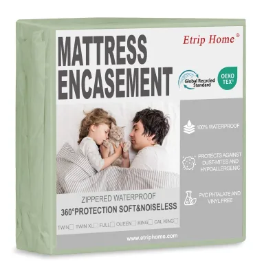 Personalized and Economical Mattress Protector Hypoallergenic Waterproof King Size Waterproof Mattress Protector With Zipper