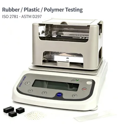 ASTM D792 ISO 1183 ISO 2781 ASTM D297 Lab Digital Solid Density Meter Moisture Tester for Rubber Plastic