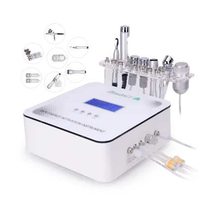 Multifunctional Beauty Skin Energy Activated Instrument 8 7In 1 Oxygen Facial No Needle Electroporation Mesotherapy Machine