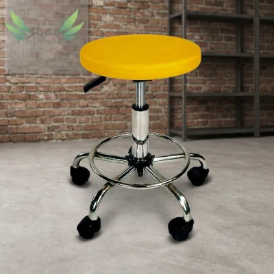 Swivel Office Chair PP Seat Durable Metal Frame for School and Laboratory