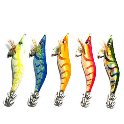2.5/3.0/3.5# Eging Squid Jig Luminous Effect With Umbrella Hook