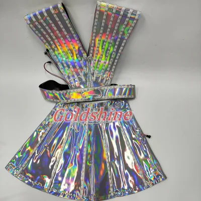 LED Light Dress for Stage Dance Performance Luminous LED Suit Clothes for Nightclub bar Party Stage Show