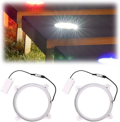 Cornhole Three Color in One LED Night Lights 6x6 Inches for Garden Use