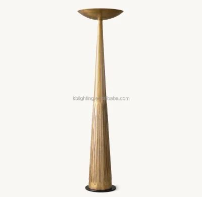 Simple Turkish Design Brass Vintage Floor Light Wabi Sabi Home Villa Living Room Decorative Round Tuya Tall Gold Floor Lamp