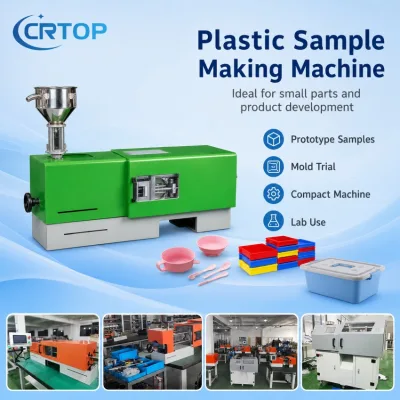 Crtop Desktop Injection Machine for Plastic Cutlery Samples, Small Utensil Prototypes and Mold Testing