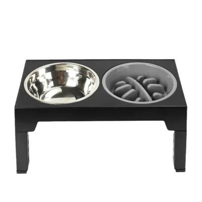 Adjustable Dog Feeder Bowls New Design Elevated Raised Slow Feeder for Large Medium Small Dogs Eco-Friendly Dog Food Bowl