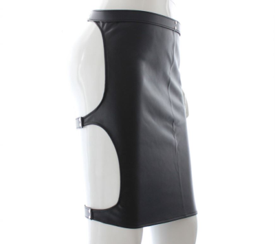 Adult Products Flirting Underwear Leather Bondage Skirt Spanking Bondage Leather Skirt