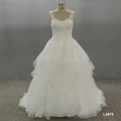 Plus-size Tulle Fabricfrench Bridal Dress Sleeveless Wedding Gowm Modern Lace Wed Dress Vintage Vestidos De Novia Wedding Dress