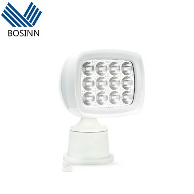 SUV Searchlight Remote Control Cross Country Vehicle Search Light Yacht Emergency Car Light Rotating Spotlight IP67 Rated 50M