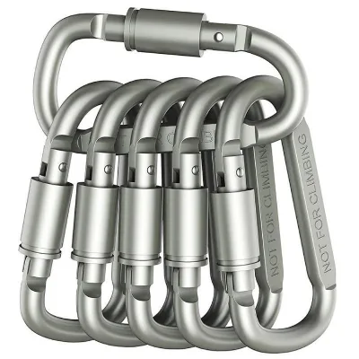 Mountaineering Buckle Titanium Alloy Mountaineering Buckle 8-shaped Gourd Type Runway Rigging Safety Buckle Bag Hanging