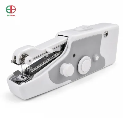 Portable Handheld Sewing Machine Emergency Repair Kit with Bobbins Needles and USB Cable for Travel Clothing Mending Supply