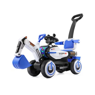 Children's Excavator Can Sit and Ride Toy Beach Electric Excavator With Music and Light