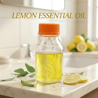 Direct From the Manufacturer Cold-pressed Lemon Essential Oil a Natural Extract Suitable for Use As a Cosmetic Raw Material.