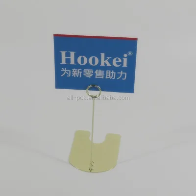 Luxury Reusable Eco-Friendly Metal Tag Clamp Label Holder for Graduation Valentine's Day Halloween New Year