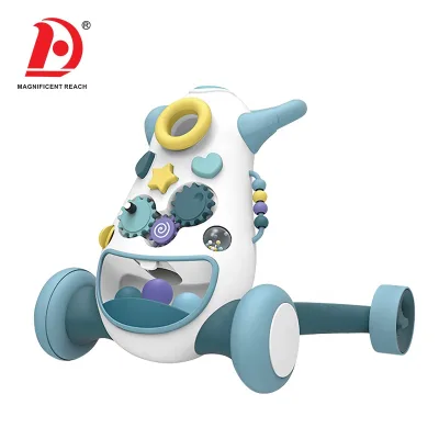 HUADA 2026 Baby Plastic Gears Toys Multiple Function Baby Walker Toy With Music & Light
