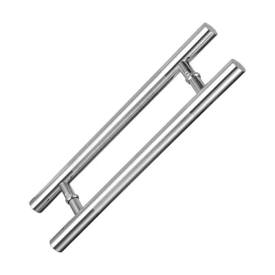 CUSTOM 128 Modern Design Bathroom Glass Door Handle with Round Tube Knob for Kitchen and Hotel Use