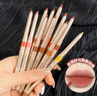 Golden Package Waterproof Lip Liner Private Label Long Wearing Lip Liner Vegan Golden Package Waterproof Lip Liner Private
