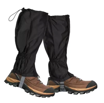 1 Pair Waterproof Outdoor Hiking Gaiters Snow Legging Knee Sleeve for Walking Climbing