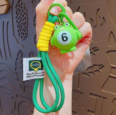 Wholesale Cartoon Resin Snooker Billiards Keychain Backpack Doll Pendant Car Key Bag Pendant Small Gift