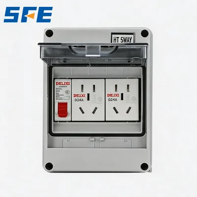 Outdoor Waterproof Surface-Mounted Distribution Box with Air Switch, Leakage & Charging Protection for EV Charging Station