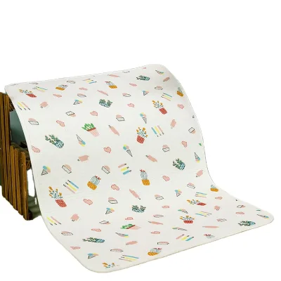 Hot Selling Waterproof Washable Cartoon Printed Baby Changing Mat