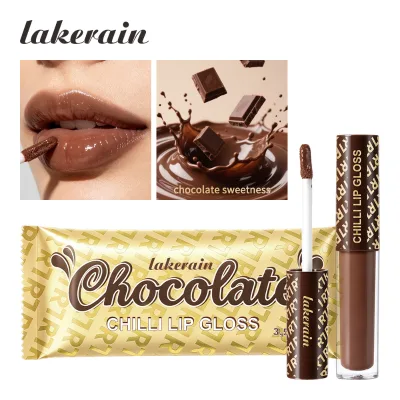 Hot Selling NEW Chocolate Instant Lip Plumping Lip Gloss Full Plump Lips Long-lasting Wear