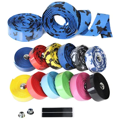 High Quality OEM/ODM PVC Foam Shock Absorbing Camouflage Sweat Absorbing Quick Dry Bicycle Handlebar Tape