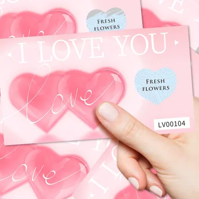 Free Design Scratch Cards Digital Printing Heart-Shaped Scratch-Off Coating Full Color Custom Size logo Materials